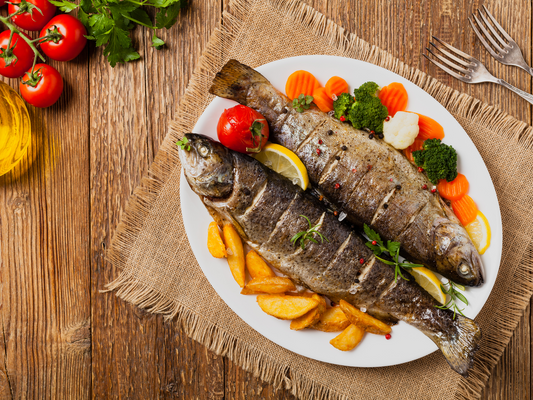 Forelle "La Provence", 380g, mariniert mit Zitrone & Rosmarin - perfekt zum Grillen/ Nordhauser Mühle