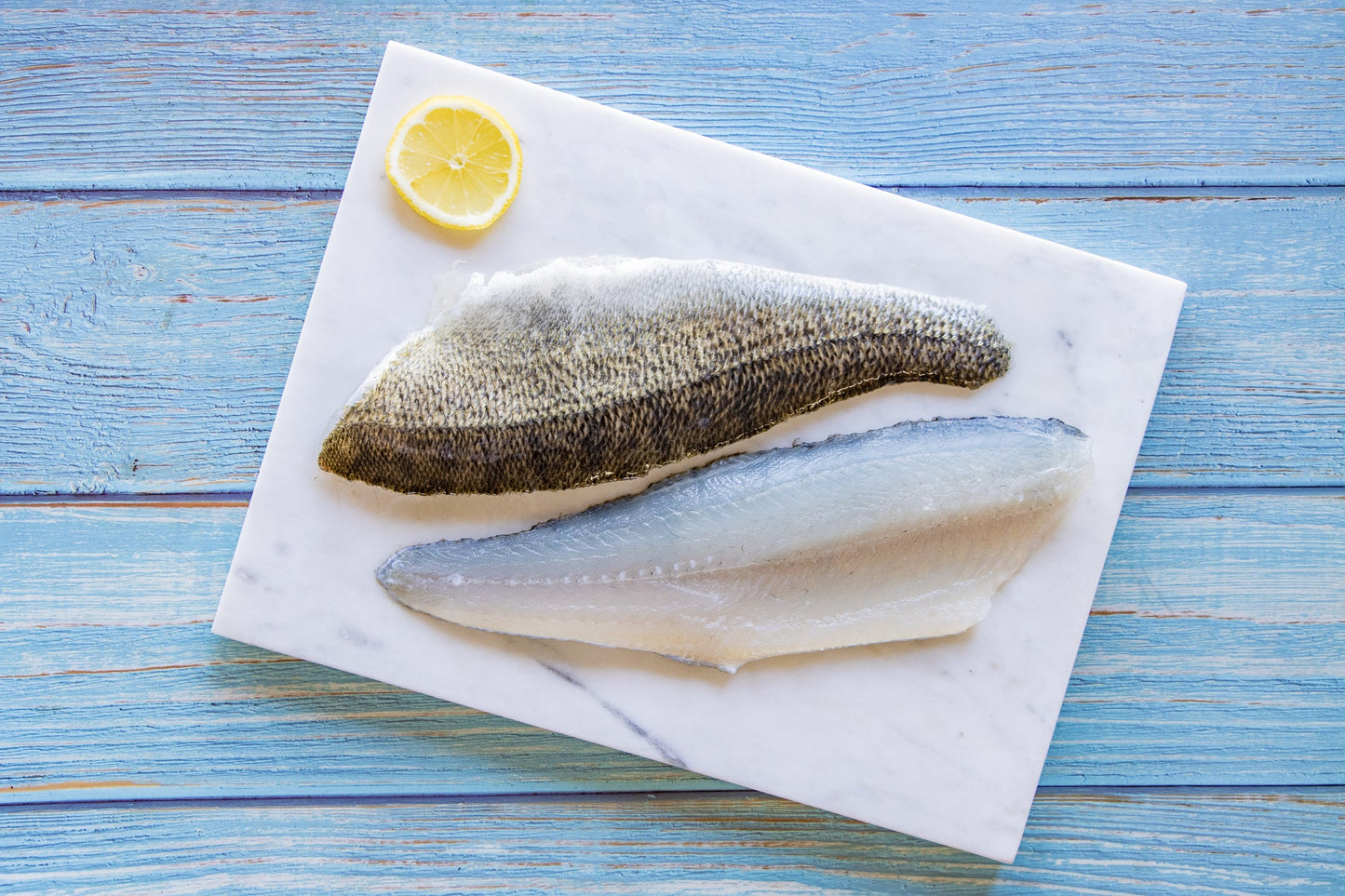 Zanderfilet, fangfrisch, 700g/ 1400g, mit Haut, geschuppt, vakuumiert