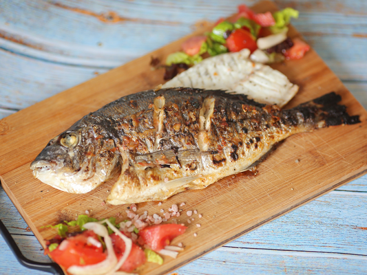 Ganze Dorade ROYAL, küchenfertig, tiefgekühlt, aus Griechenland